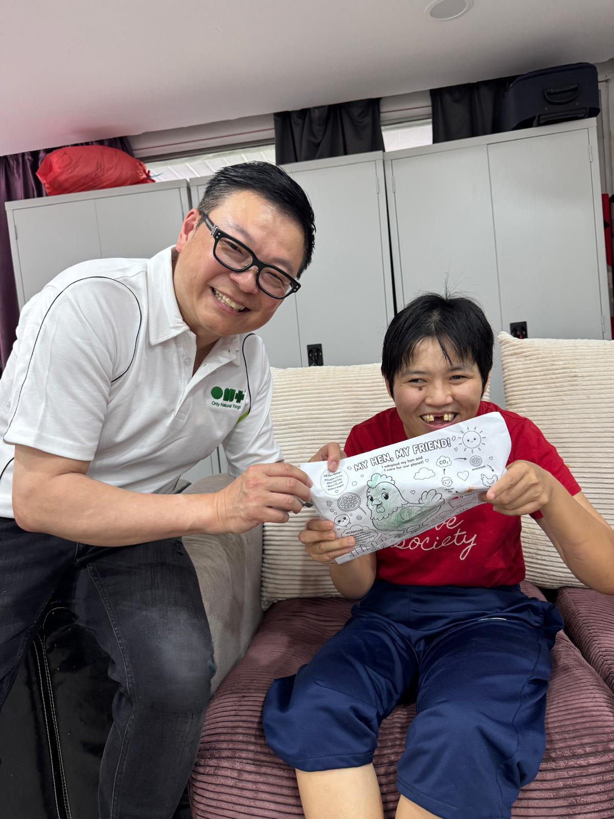 CZRO Bio Chairman and Founder Desmond Liew during the MetaEgg team’s visit to SOSERV Welfare in Kuala Lumpur.